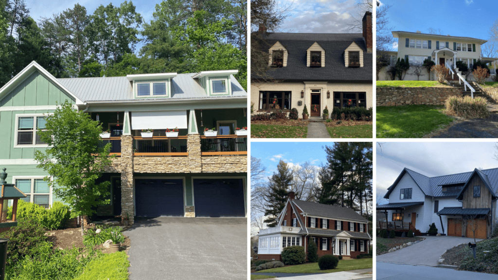 Homes in North Asheville, West Asheville, Crest Mountain, and Montford