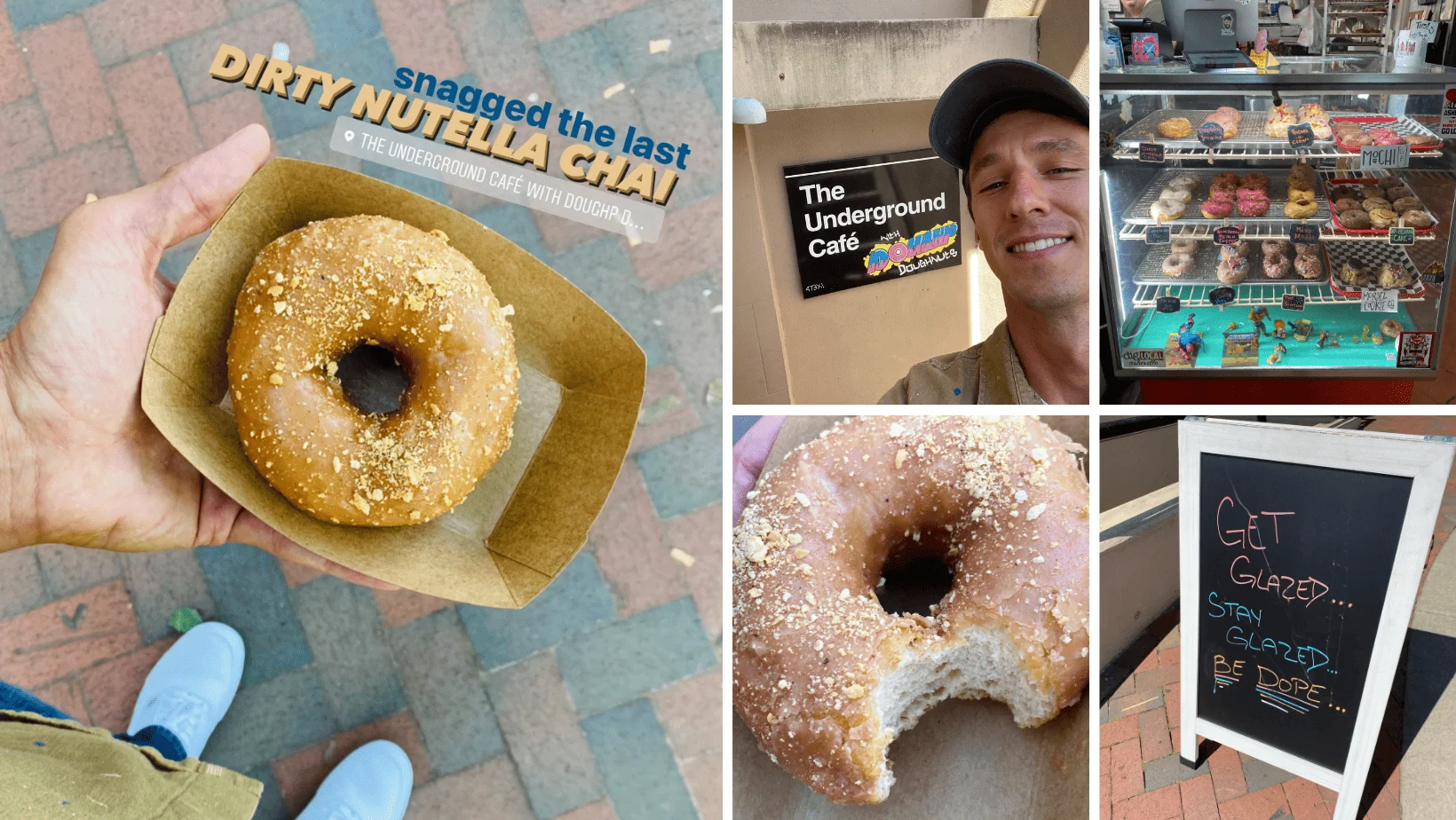 Grabbed a dirty nutella chai donut on one of my recent stops at Stay Glazed in Downtown Asheville.