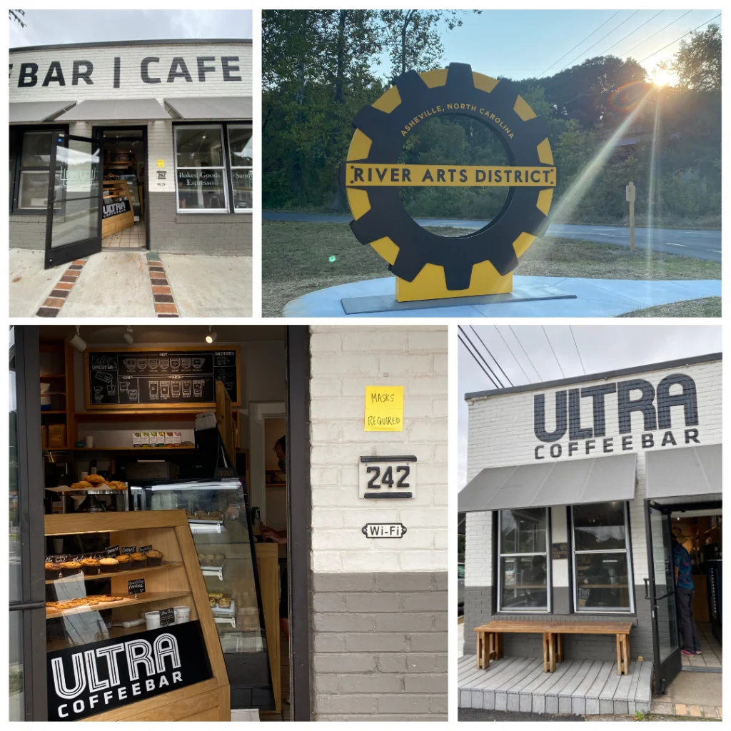 Ultra Coffee Bar in the River Arts District Asheville NC